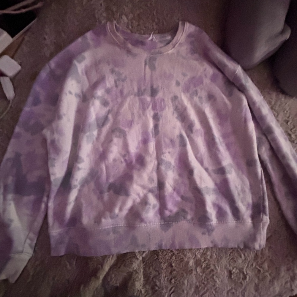 light purple, white. tie dye